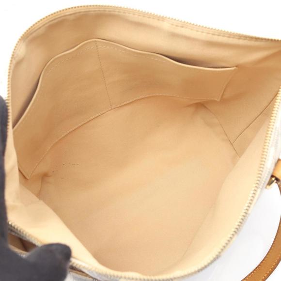 LOUIS VUITTON White Damier Leather Tote Bag - Picture 3 of 12